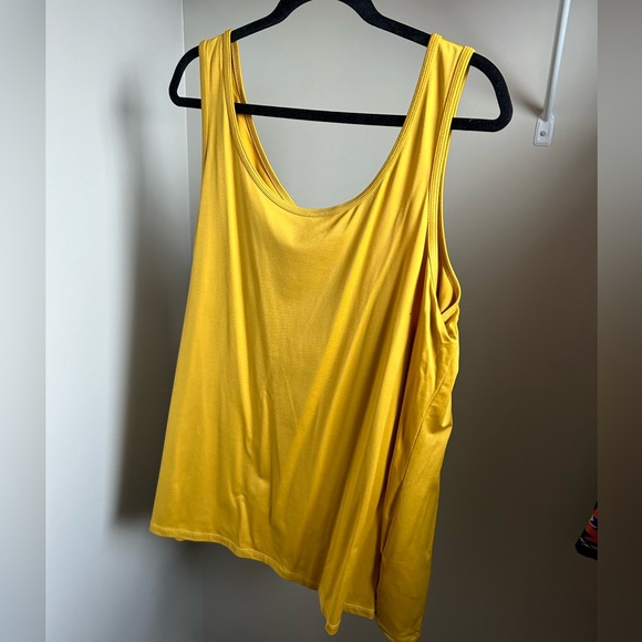 Addition Elle Tank Top Yellow Size 3X - Picture 3 of 6